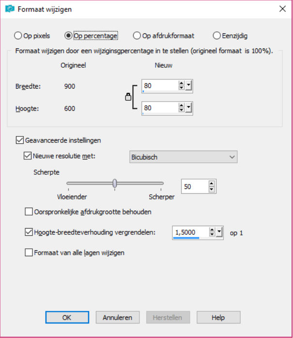 wijzigen